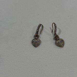 YTK Juicy Couture Gold and Silver Heart Earrings